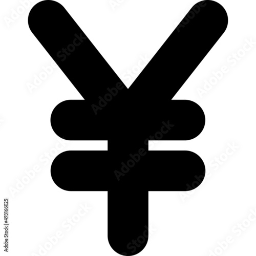 yen symbol icon vector