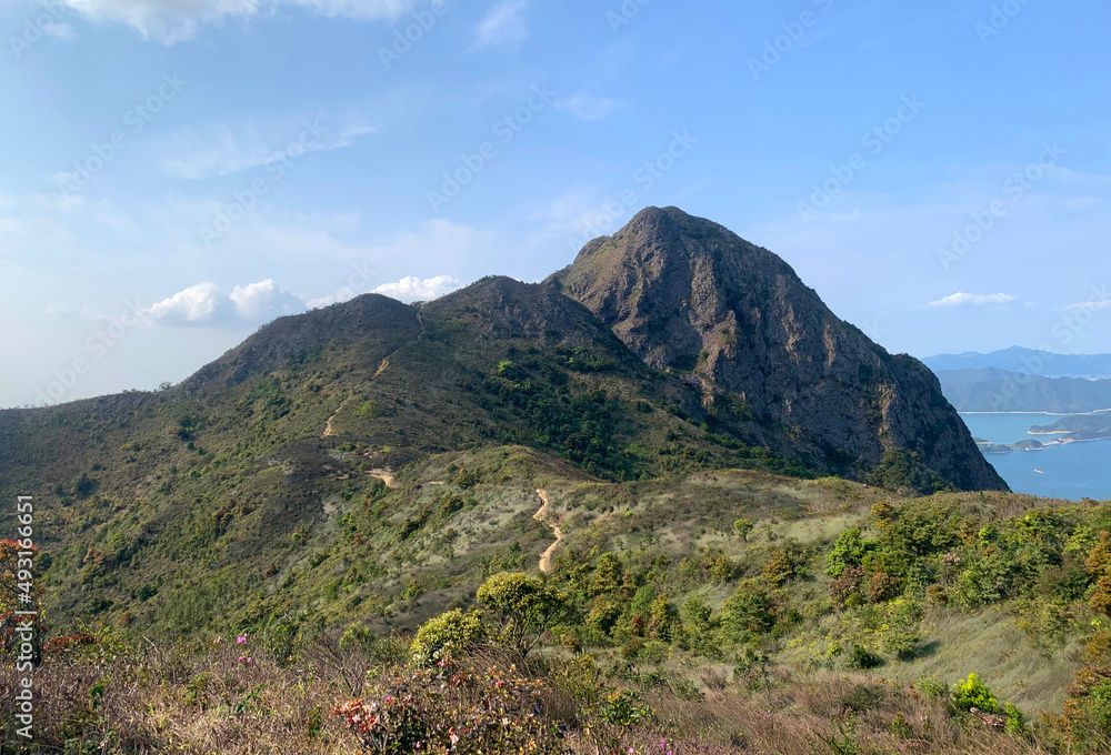 mountain range of Ma On Shan, Sai Kung in Hong Kong