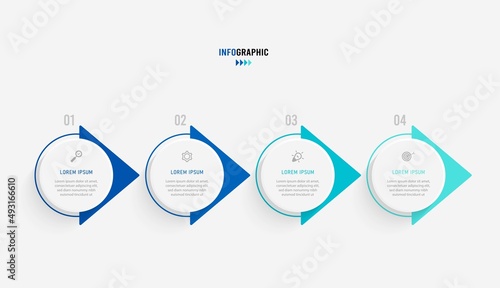 Business data visualization. Process chart. Abstract elements of graph, diagram with steps, options, parts or processes. Vector business template for presentation. Creative concept for infographic