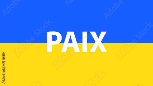 FLAG OF UKRAINE WITH THE PHRASE WELCOME UKRAINIANS IN