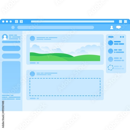 Picture creation website design vector flat icon