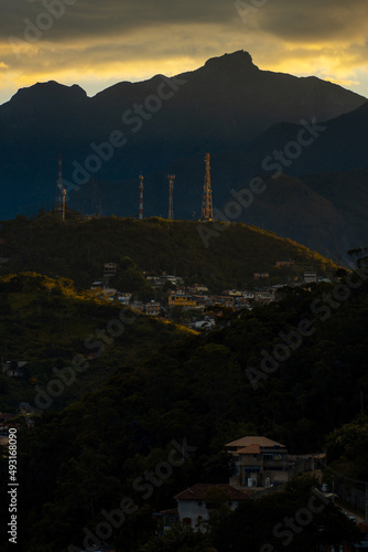 sunrise over the mountains