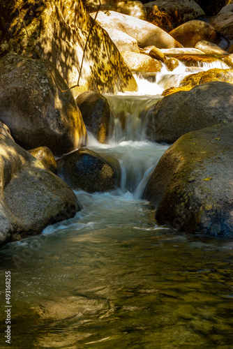 waterfall in autumn