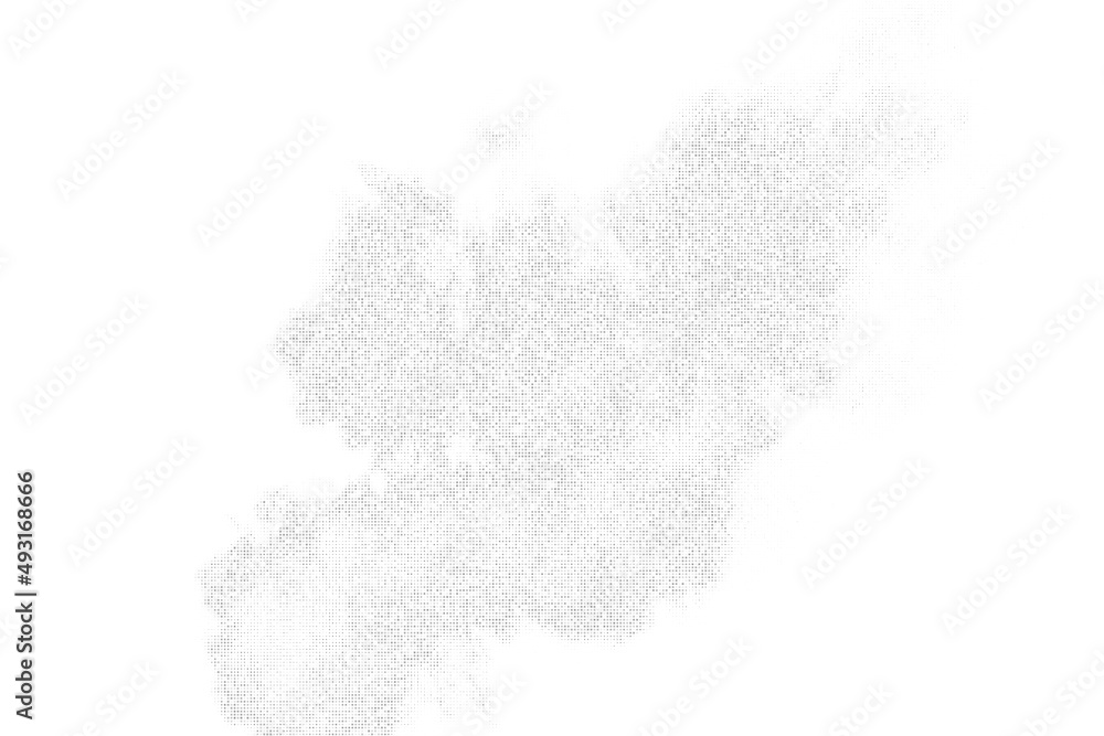 White And Grey Halftone Dotted Background. Abstract Square Dots Pattern. Silver Explosion Of Confetti. Digitally Generated Image. Vector Illustration, Eps 10.  