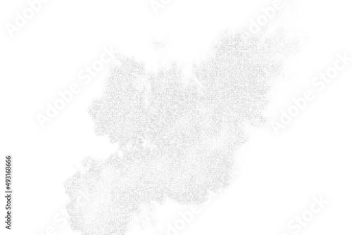 White And Grey Halftone Dotted Background. Abstract Square Dots Pattern. Silver Explosion Of Confetti. Digitally Generated Image. Vector Illustration, Eps 10. 