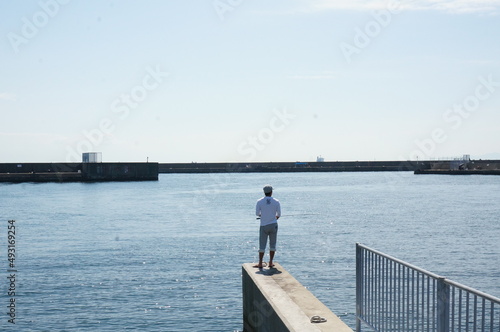 relax fishing at port