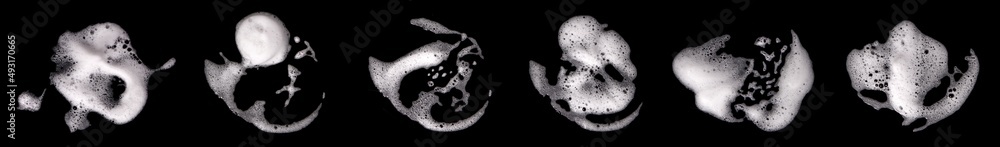 liquid white foam bubbles isolated liquid white foam bubbles isolated
