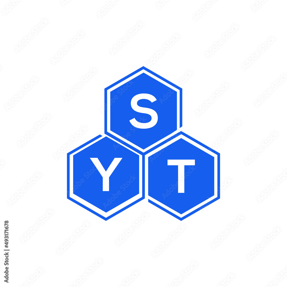 SYT letter logo design on black background. SYT creative initials letter logo concept. SYT letter design. SYT letter logo design on black background. SYT creative initials letter logo concept. SYT letter design.