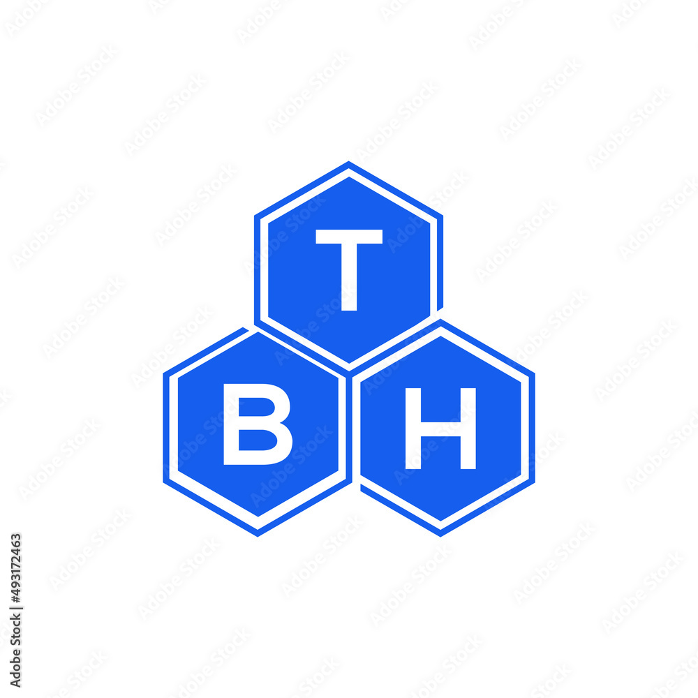 TBH letter logo design on black background. TBH  creative initials letter logo concept. TBH letter design.