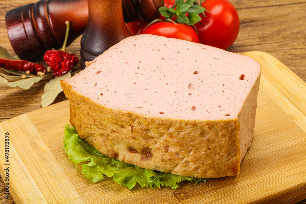 Homemade baked traditional meat loaf Homemade baked traditional meat loaf