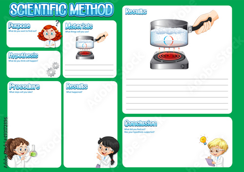 The science method worksheet for children