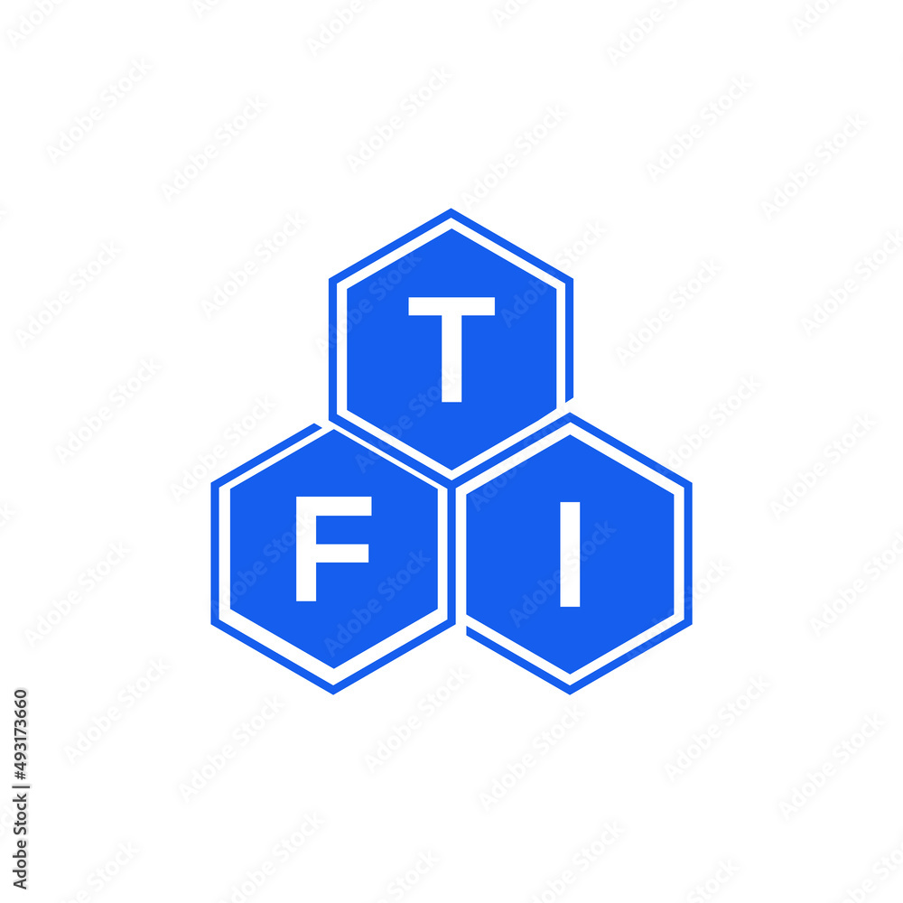 TFI letter logo design on black background. TFI creative initials letter logo concept. TFI letter design. 