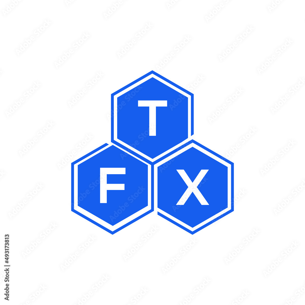 TFX letter logo design on black background. TFX creative initials letter logo concept. TFX letter design. 