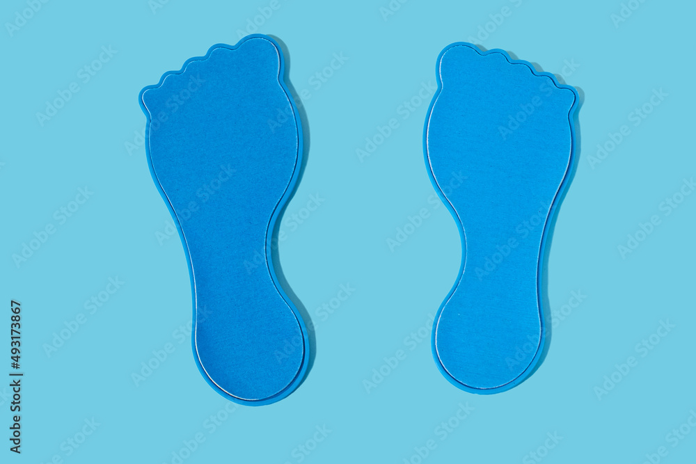 Pedicure kit. Two pedicure graters in the form of feet Pedicure kit. Two pedicure graters in the form of feet