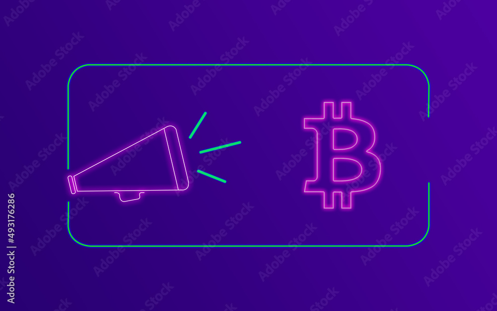Euro Symbol Currency Concept with Neon Colors on Purple Gradient Background Euro Symbol Currency Concept with Neon Colors on Purple Gradient Background