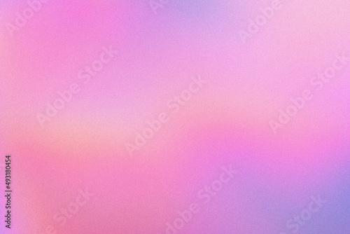 Abstract pastel pink purple holographic blurred grainy neon gradient digital background texture. Colorful digital grain soft noise effect pattern. Lo-fi multicolor vintage retro design.