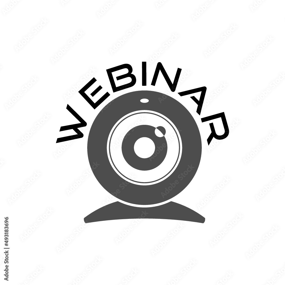 Web camera sign. Webinar icon isolated on white background Web camera sign. Webinar icon isolated on white background