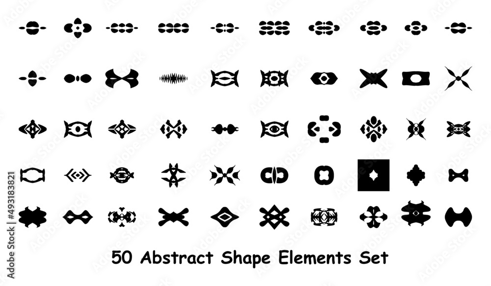 Abstract Geometric Shape Set Abstract Geometric Shape Set