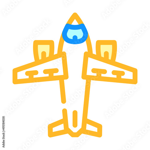 airplane transport color icon vector. airplane transport sign. isolated symbol illustration