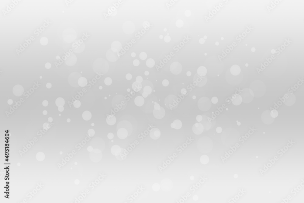 Hintergrund in weiß mit vielen kleinen Luftblasen oder Lichtreflexen von Partikeln in der Luft