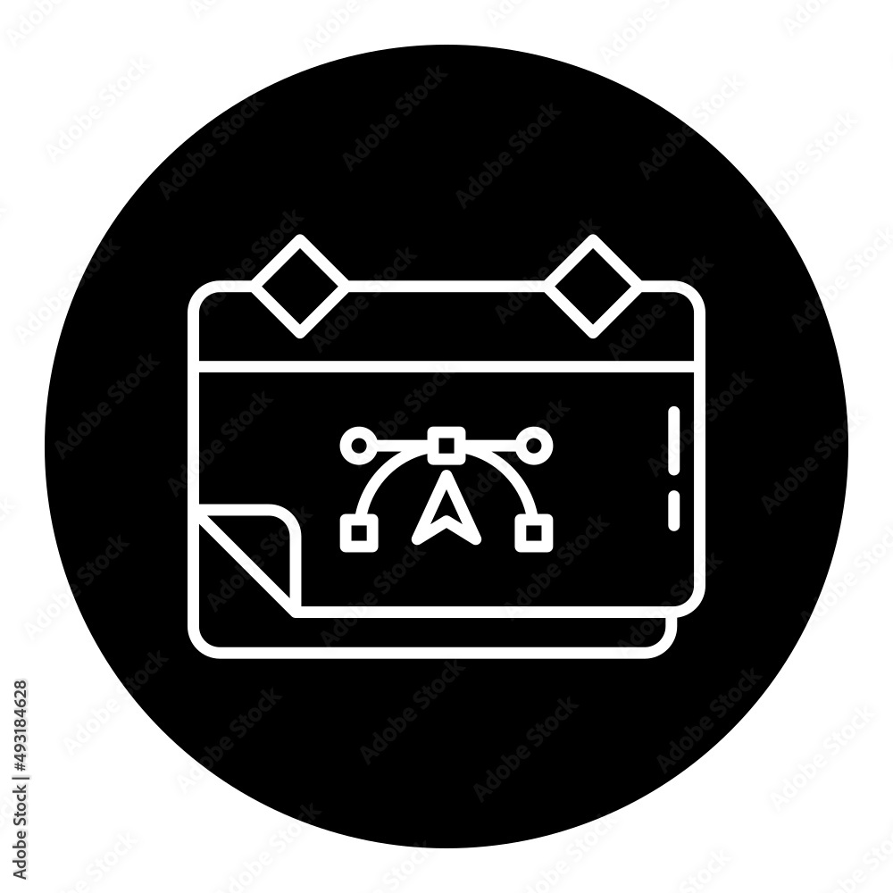 calendar and vector curve