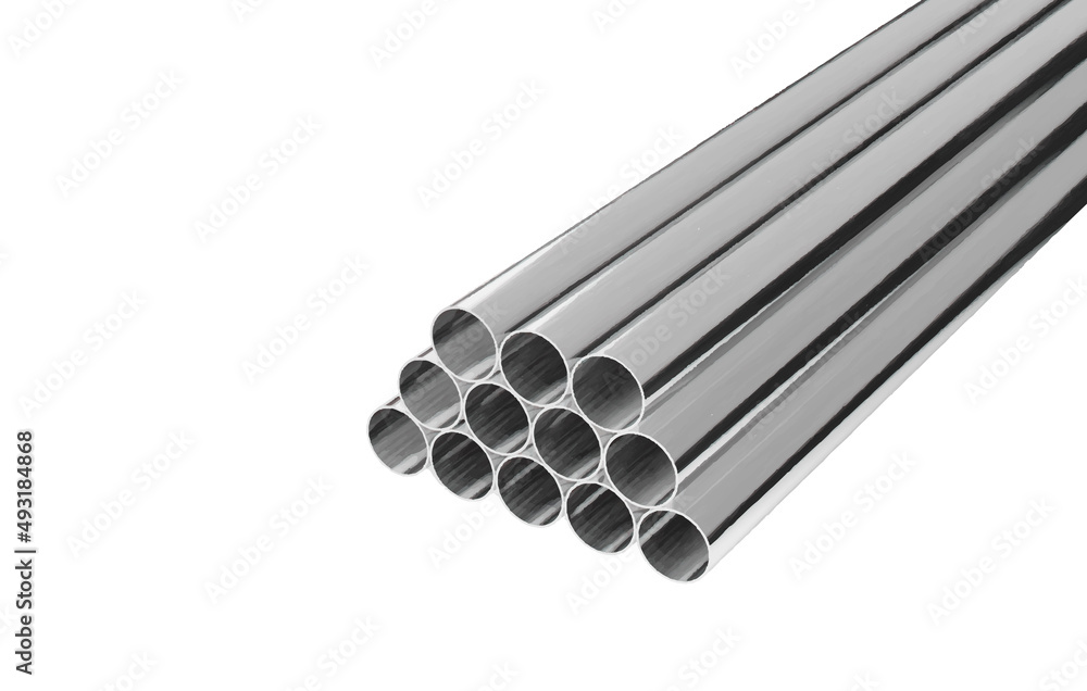 Metal pipes stacked in a pyramid.Vector illustration for business and industrial. Metal pipes stacked in a pyramid.Vector illustration for business and industrial.