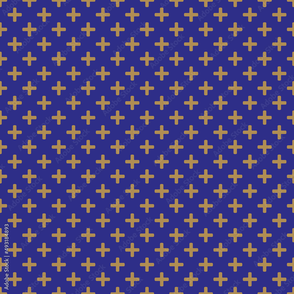 Plus Signs Pattern (cosmic cobalt and metallic bronze)
Plus Signs Pattern (cosmic cobalt and metallic bronze)