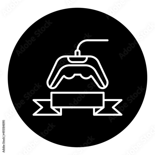 gamepad and ribbon icon