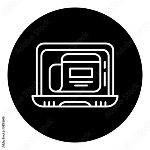 laptop and news