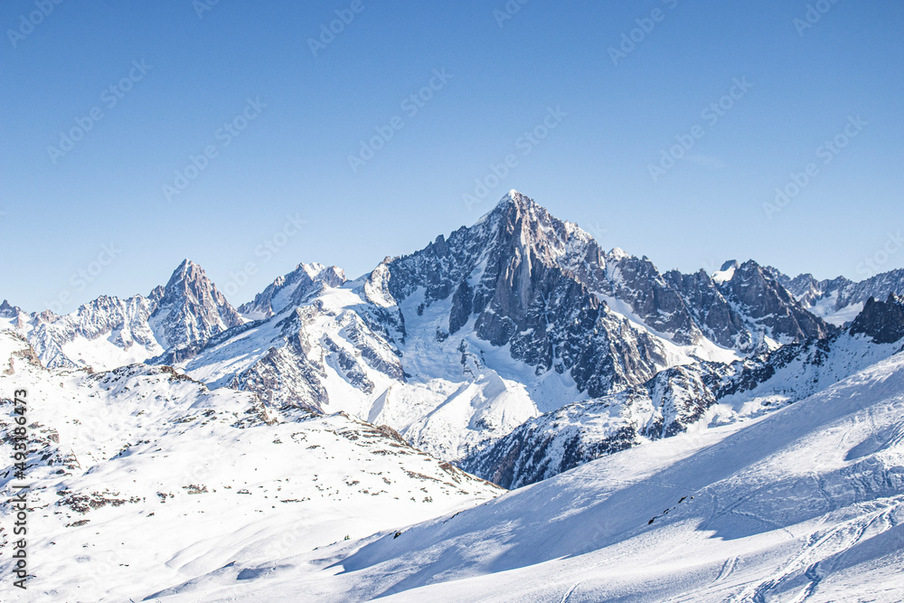 Obraz premium winter mountain landscape