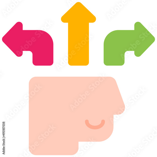 decision flat icon