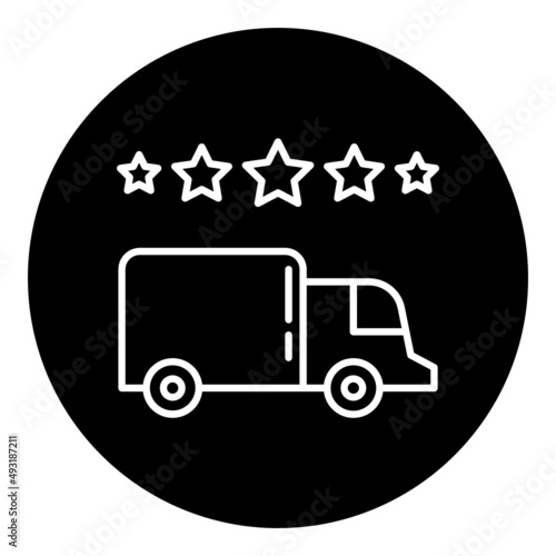 truck and stars feedback icon