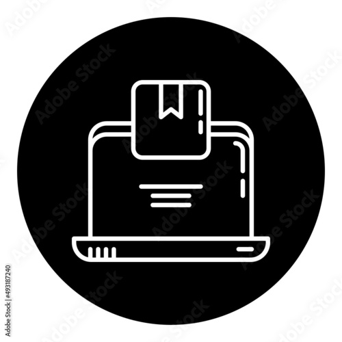 laptop and box icon
