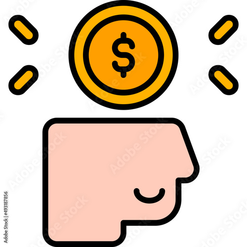mindset filled outline icon