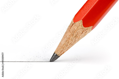 Mit Bleistift eine Linie ziehen (Makrofotografie) photo