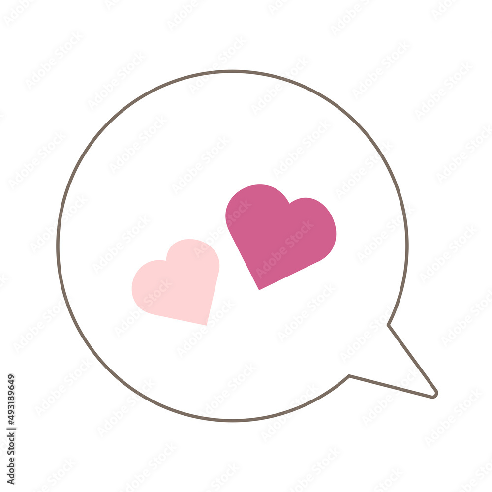 Heart pictogram balloon icon isolated Heart pictogram balloon icon isolated