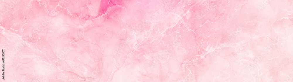 Fototapeta premium Cute Abstract Luxurious Marbling Alcohol Ink Style Royal Pink with Plum Colors Abstract Background Fashion Or Cosmetics Concept For Interior Wallpaper