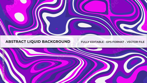 Abstract Liquid Background wavy line in purple and white color combination