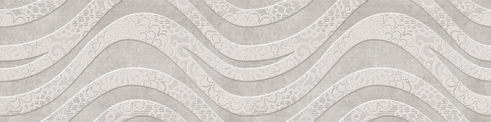 Waves pattern, wall tile or wallpaper design