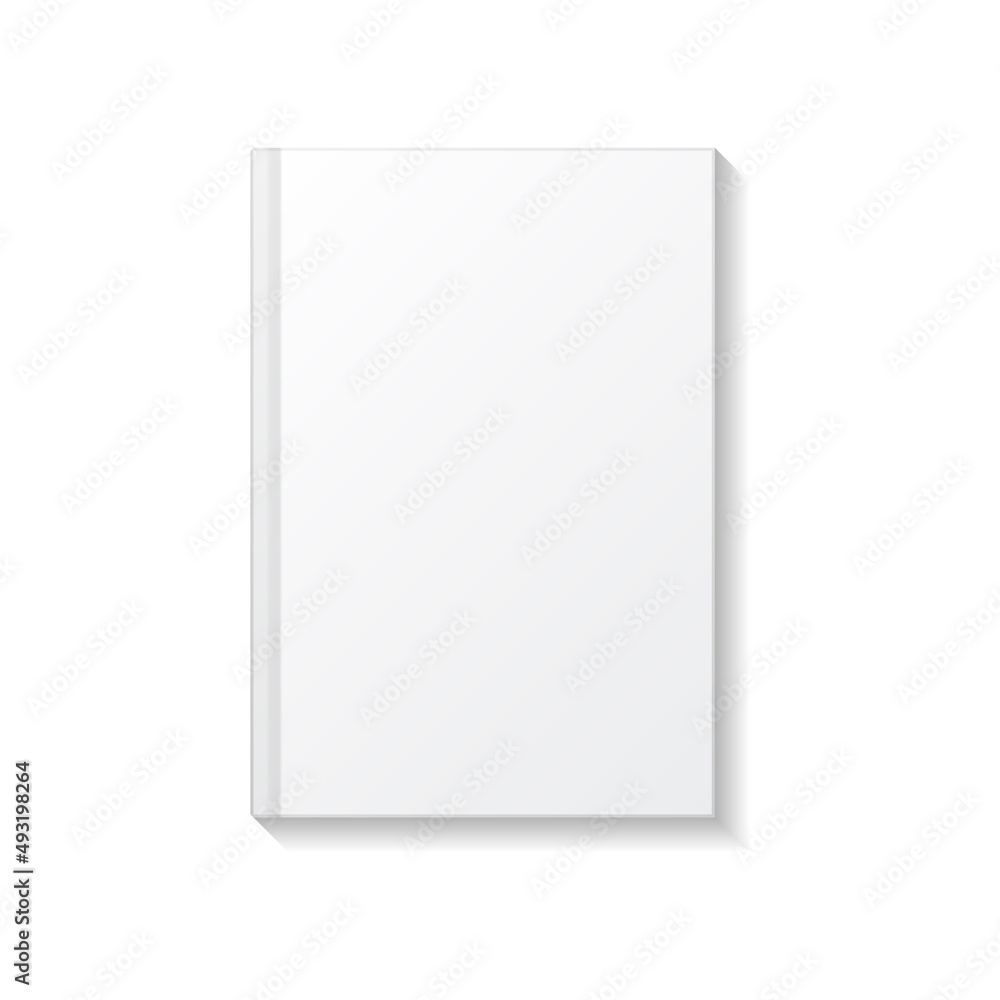 Blank white book or notebook top view mockup template. Blank white book or notebook top view mockup template.