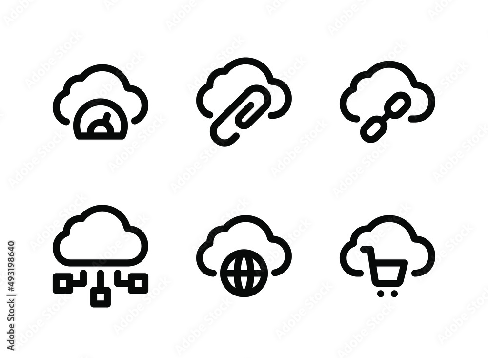 Simple Set of Cloud Computing Related Vector Line Icons. Contains Icons as Performance, Attach, Link and more. Simple Set of Cloud Computing Related Vector Line Icons. Contains Icons as Performance, Attach, Link and more.