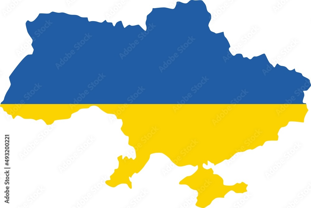Ukraine country map vector illustration. Ukraine flag, peace Ukraine country map vector illustration. Ukraine flag, peace