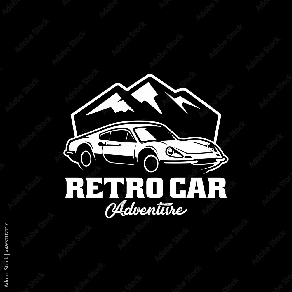classic car illustration logo vector classic car illustration logo vector