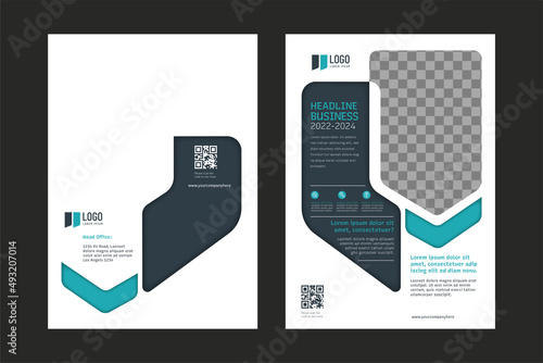 Modern Corporate business annual report cover, brochure flyer design. Leaflet presentation. Catalog with Modern color and shape publication poster magazine, layout, template. A4 paper size