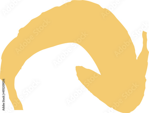 Hand drawn arrow pointing cute element.