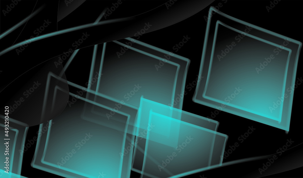 Abstract blue background with cubes Abstract blue background with cubes