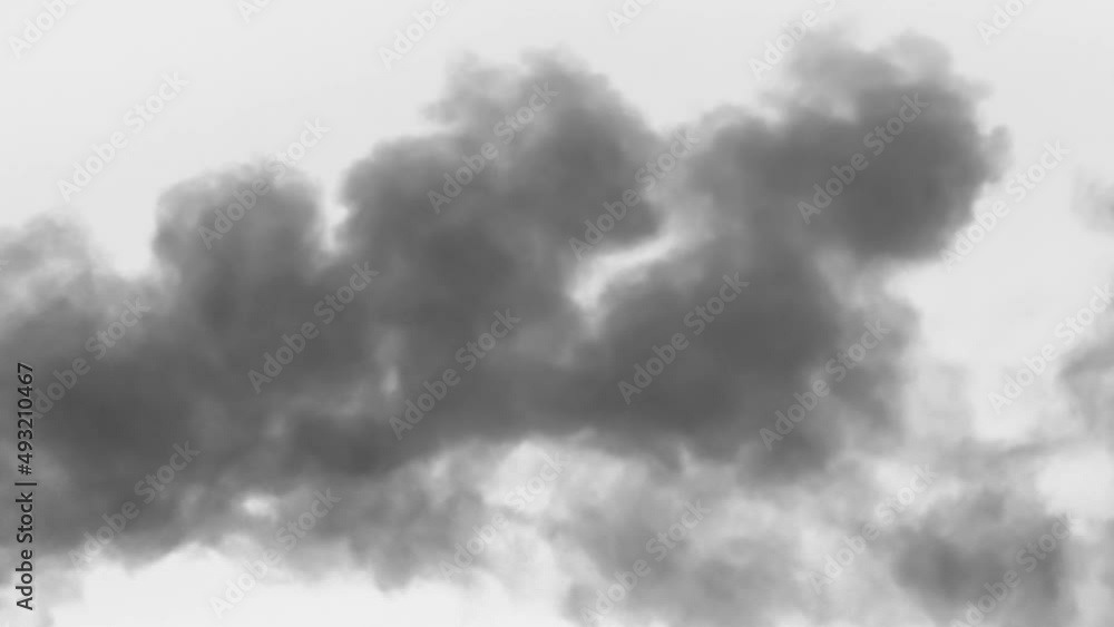 Black Smoke to Illustrate Events. Black smoke rises from a large burning object. Ideal for simulating burned equipment and buildings in the middle distance from the camera Black Smoke to Illustrate Events. Black smoke rises from a large burning object. Ideal for simulating burned equipment and buildings in the middle distance from the camera