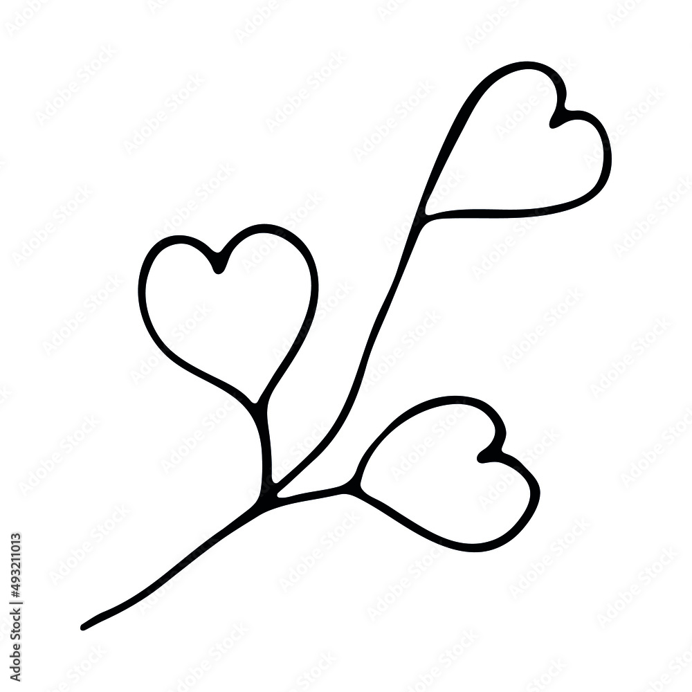 Hand drawn vector branch. Herb doodle isolated on white background. Botanical illustration for card, print, web, design, decor, logo. Hand drawn vector branch. Herb doodle isolated on white background. Botanical illustration for card, print, web, design, decor, logo.