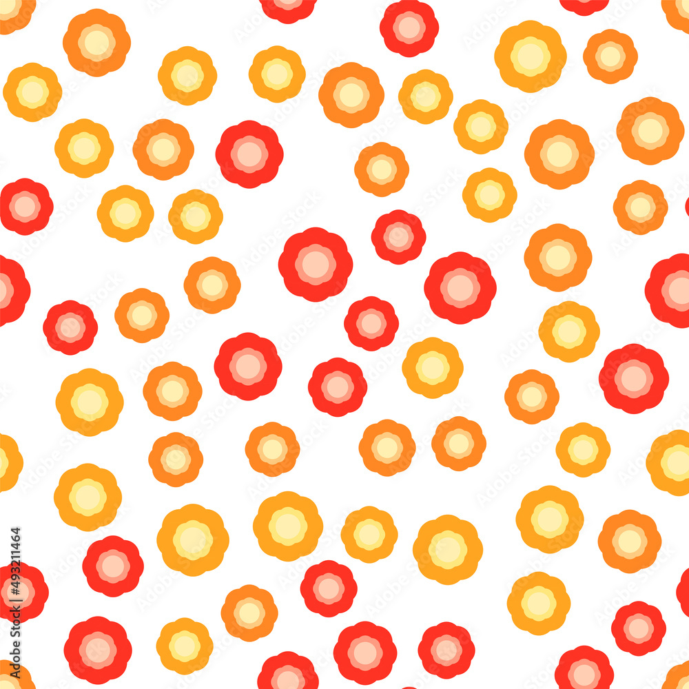 simple seamless pattern with abstract flowers simple seamless pattern with abstract flowers