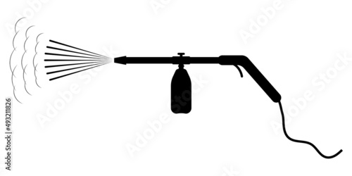 Washing gun high pressure pump with foaming agent, foam shampoos for washing cars